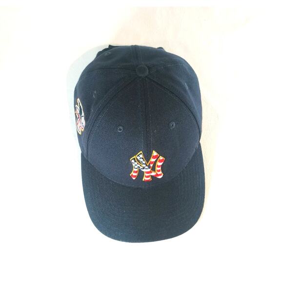 NEW YORK YANKEES MCB JULY 4TH A.L. NAVY NEW ERA CAP RAISED EMBLEM - Picture 10 of 12